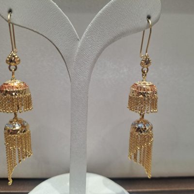 گوشواره جمکه 2 طبقه ای